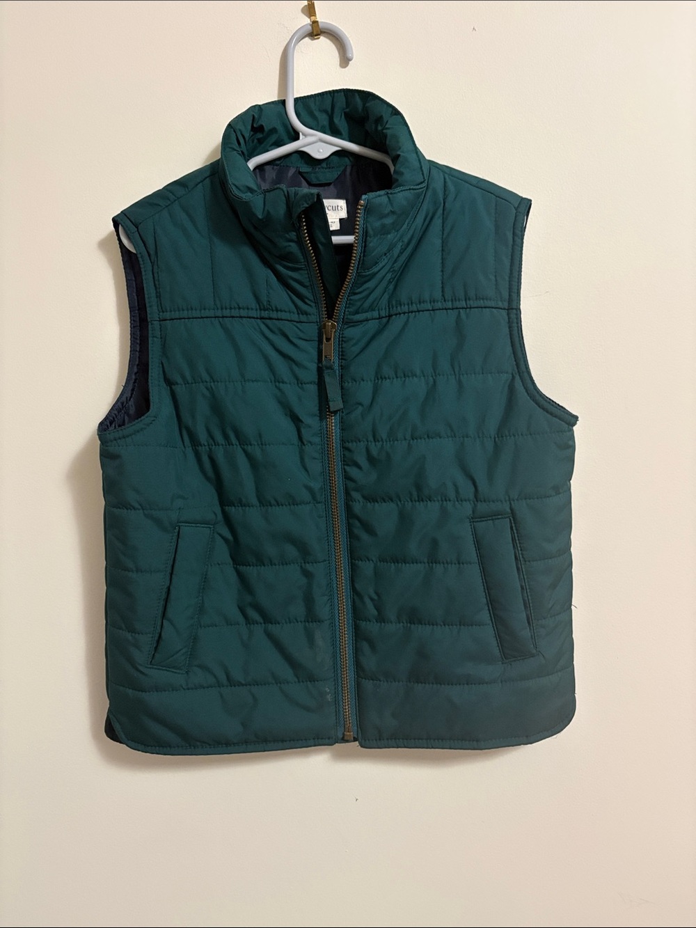 Crewcuts Dark Green Quilted Puffer Vest